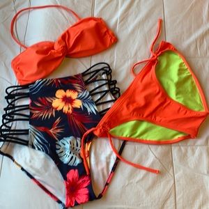 Pink Victoria’s Secret Swim Bottoms